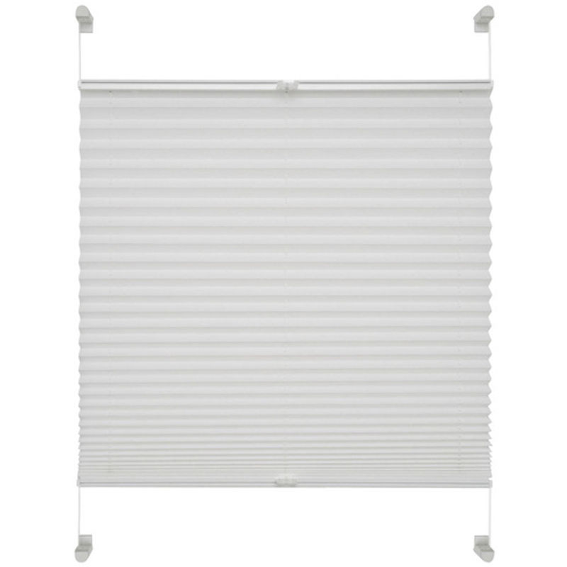 LIEDECO Klemmfix-Plissee aus Polyester in Weiss, B: 100 cm, H: 130 cm - Bild 2
