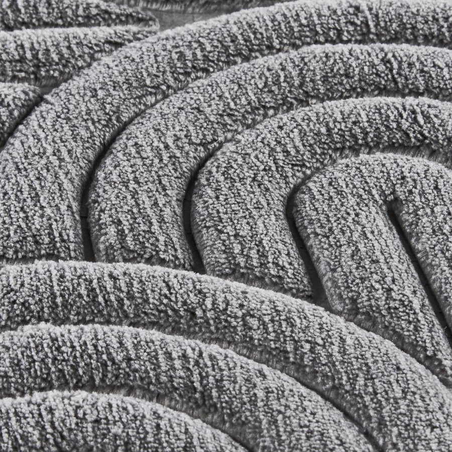 POCOline Badematte in Anthrazit und Grau, rechteckig, schnelltrocknend, Oeko-Tex Standard 100, B: 80,0 cm, T: 50,0 cm - Bild 2