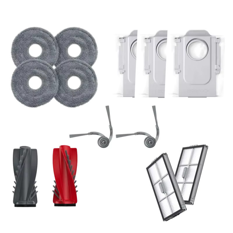 Roborock Original Zubehör Set für Saros 20/10R, Qrevo CurvX und Qrevo EdgeT mit Hauptbürste, Seitenbürste, Filter, Wischmopp und Staubbeuteln in Multicolour - Bild 2