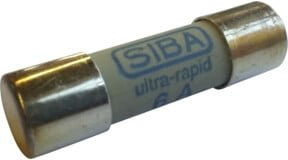 Siba Zylindrische Sicherung URZ 16A aR 600V 10x38 mm transparent - Bild 1