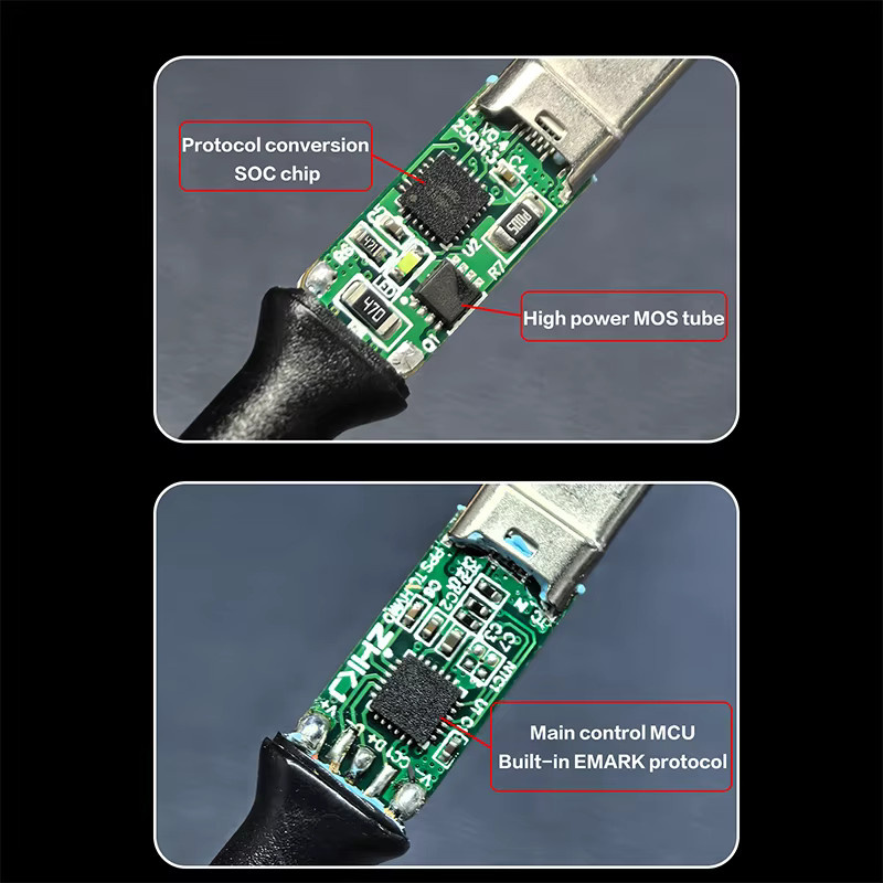 i2c Turbo TU1/TU2 Universal-Blitz-Ladekabel mit präziser Erkennung für die Mobiltelefon-Reparatur - Bild 3