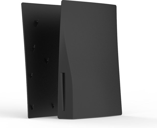 DATA FROG Ersatzplatte für PS5 Disc-Version, schützende Hartschalen-Frontplatten in Schwarz und Grau - Bild 1