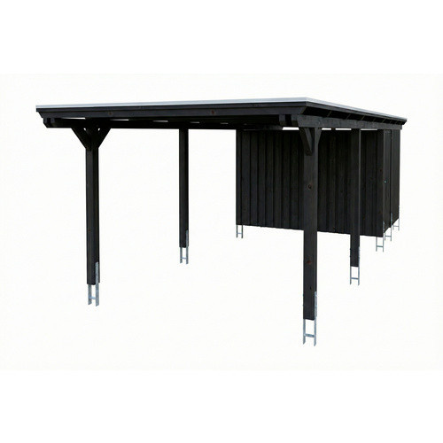 SKANHOLZ Carport Emsland aus Fichte mit EPDM-Flachdach und Abstellraum in Anthrazit, B: 846 cm, T: 340 cm - Bild 2