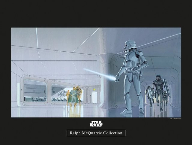 Komar Wandbild Star Wars Hallway Paper Poster Multicolor B: 40 cm, H: 30 cm - Bild 1