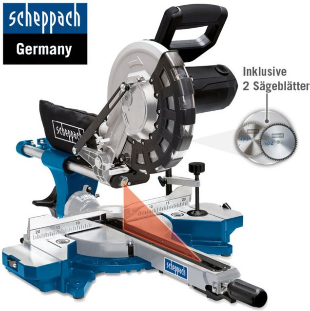Scheppach HM254 Kapp-Zugsäge in Blau - Bild 2