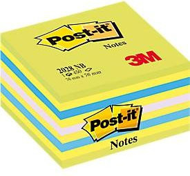 Post-it Haftnotizwürfel Multicolor, B/B: 7,6 x 7,6 cm - Bild 1