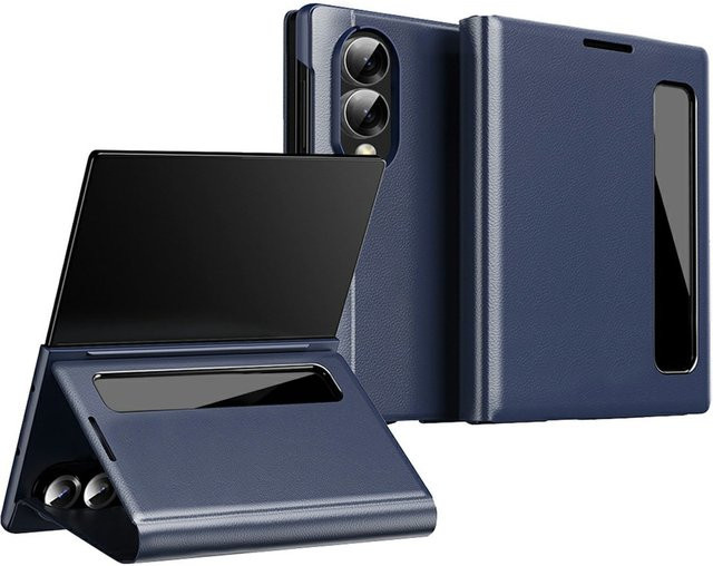 Samsung Smart View Handyhülle mit Fenster und Wake Up Funktion für Galaxy Z Fold8 5G in Blau - Bild 1