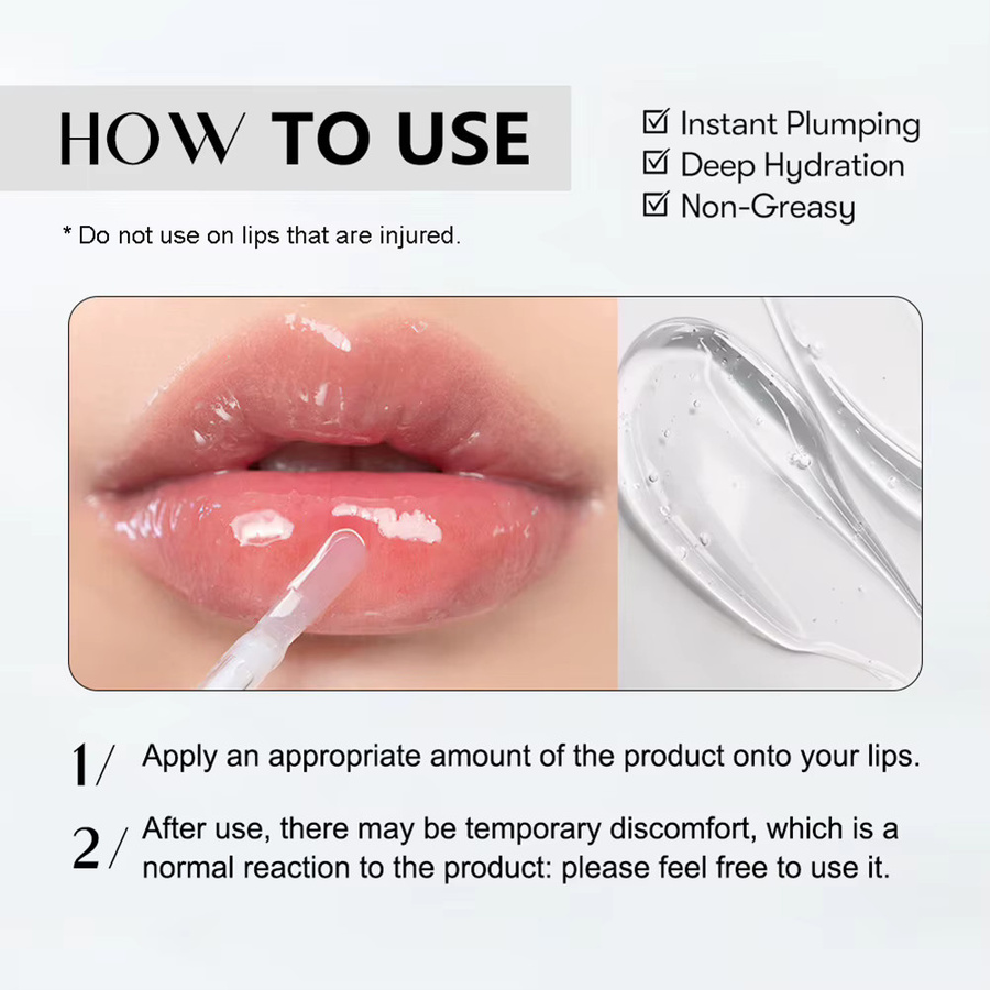 Reedle Shot Beauty Lip Feuchtigkeitöl, glänzend, für trockene Lippen - Bild 2