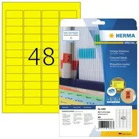 HERMA Universaletikett aus Papier in Gelb, Breite: 4,57 cm, Höhe: 2,12 cm - Bild 1