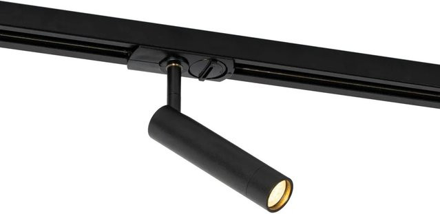 QAZQA Moderner LED Strahler Iconic Ivy Schwarz für 1-phasiges Schienensystem, dimmbar - Bild 1