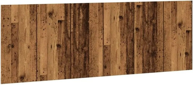 vidaXL Kopfteil zur Wandmontage in Altholz-Optik, braun, B: 240 cm, H: 80 cm, T: 1,5 cm - Bild 1