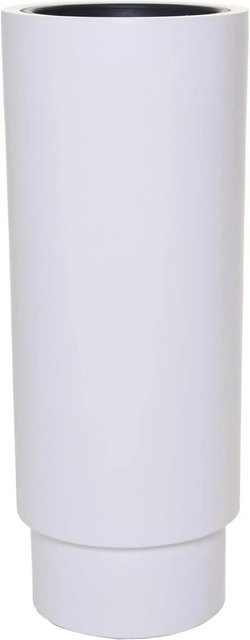 Vivanno Blumentopf Escada Weiß aus Fiberglas B/T/H: 35 x 35 x 90 cm - Bild 1