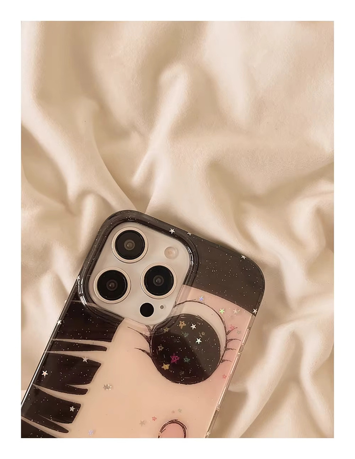 KASONPAI Handyhülle mit Cartoon Anime Shinning Eyes Design für iPhone 17 16 15 14 13 Pro Max in Multicolour - Bild 2