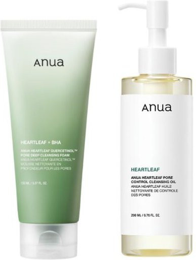 ANUA Heartleaf Porenkontrolle Reinigungsöl & Reinigungsschaum, Unisex - Bild 1