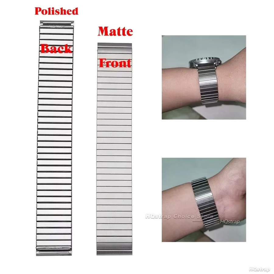 HQstrap Uhrenarmband Edelstahl, Silber, Unisex - Bild 2