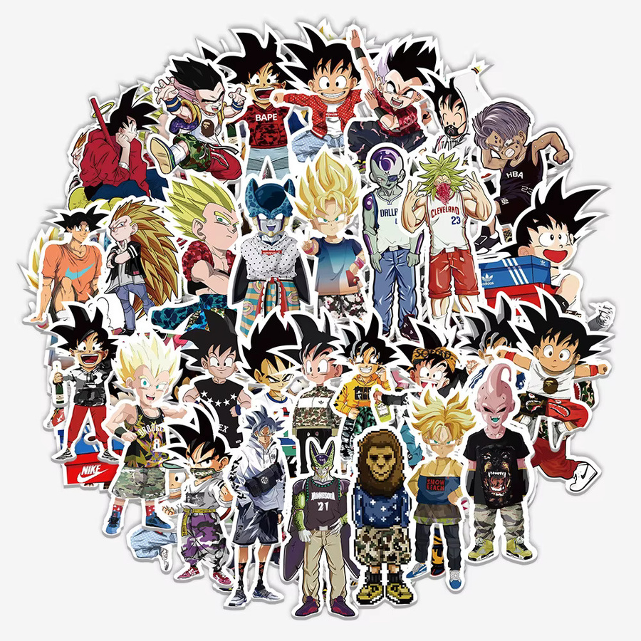 Bandai Dragon Ball Cartoon Anime Graffiti-Aufkleber, 50 Stück, Bunt / Mehrfarbig - Bild 4