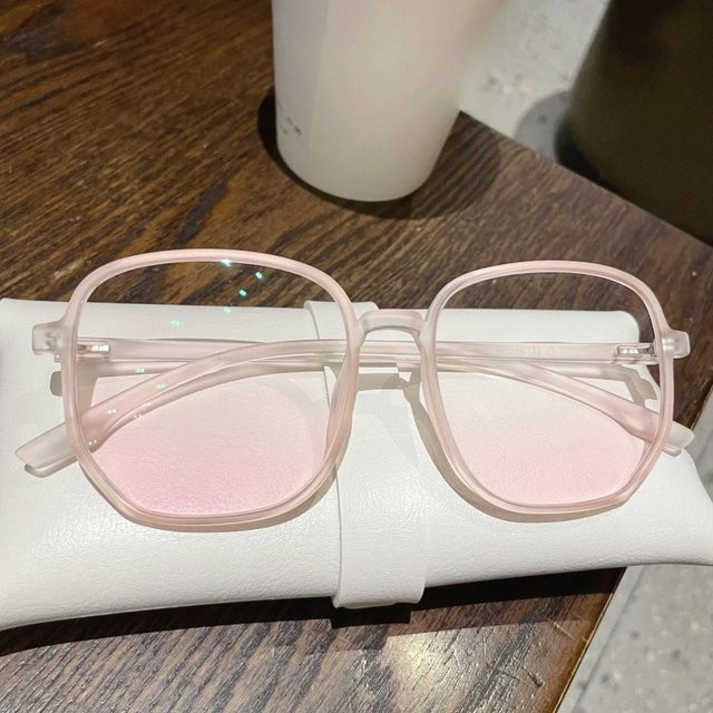 Yiran glasses Korrektionsbrille, quadratisch, Vollrand, Kunststoff, pink, Unisex - Bild 1