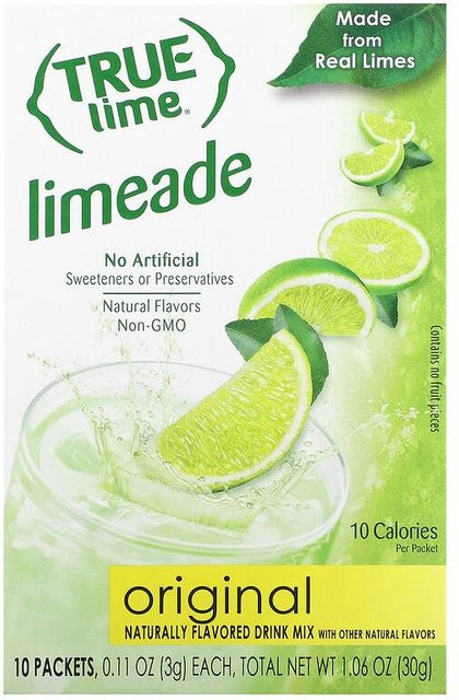 True Lime, Getränkepulver, Zitrone, 10 Beutel - Bild 1