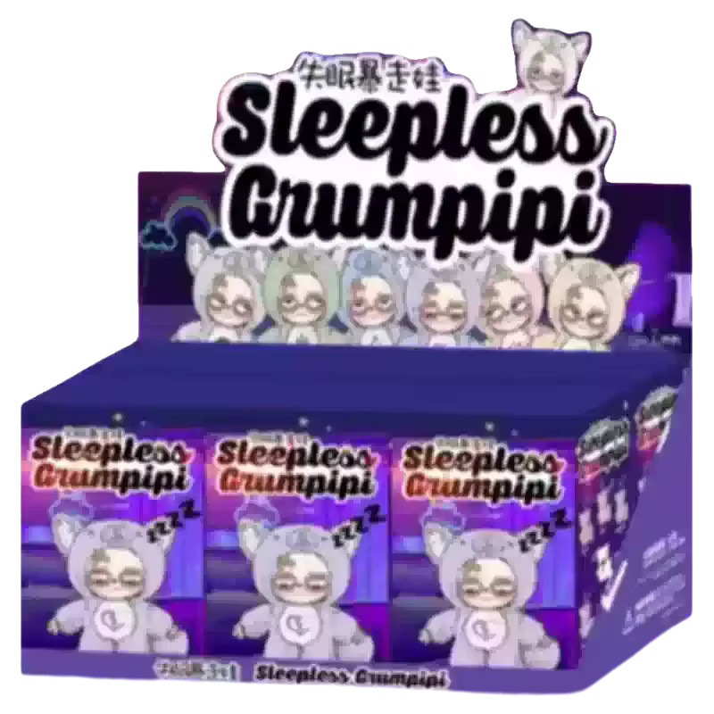 Grumpipi Sleepless Grumpipi Blind Box Vinyl-Gesichts-Plüschpuppe, Macaron-Farbe - Bild 6