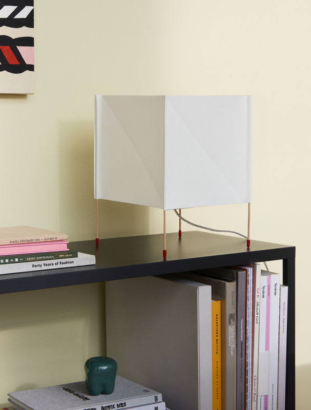 HAY Paper Cube Tischleuchte in Weiß aus japanischem Papier - Bild 4