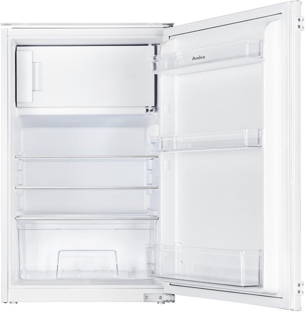Amica EKSS 361 915 Einbaukühlschrank mit Gefrierfach in Weiß - Bild 1