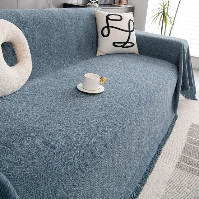 Super Six Chenille Sofa Überwurfdecke Anti-Katzenkratzer Universal Vollbezug B/B: 90 x 90 cm - Bild 1
