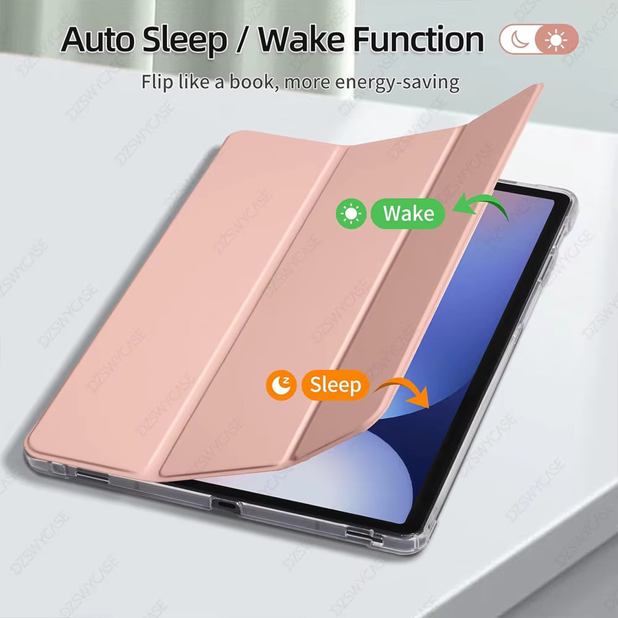DZSWYCASE Schutzhülle für Samsung Galaxy Tab S10 Plus 2024, S9 FE Plus und S9 Plus 2023, 12,4 Zoll, ultraschlank mit Stifthalter und automatischer Sleep/Wake-Funktion, Schwarz - Bild 3