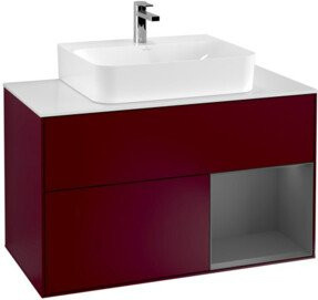 V&B Waschtischunterschrank Finion 100 in Anthrazit, Breite: 100 cm, Höhe: 50,1 cm, Tiefe: 50,1 cm - Bild 1