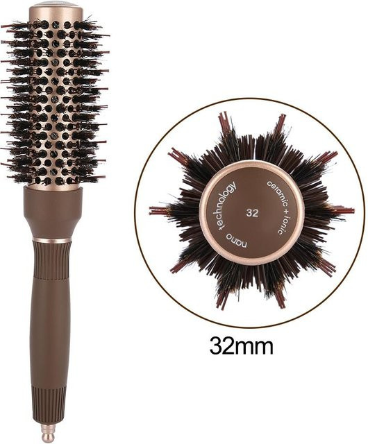 CosyHome Anion Antistatik Rundhaarkamm, 32 mm, Schwarz - Bild 1