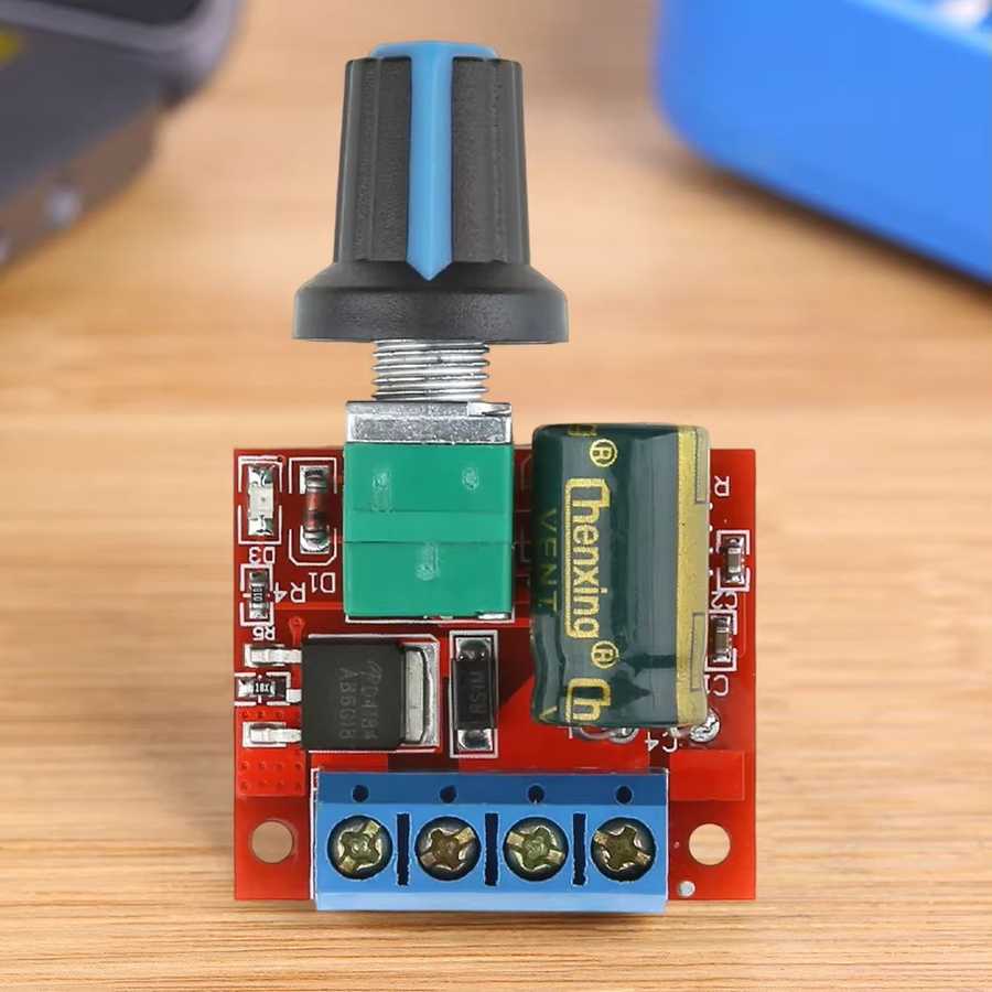 PWM DC Motor Drehzahlregler Modul 5A 90W Spannungsregler und LED Dimmer einstellbares Antriebsmodul in Multicolor - Bild 2