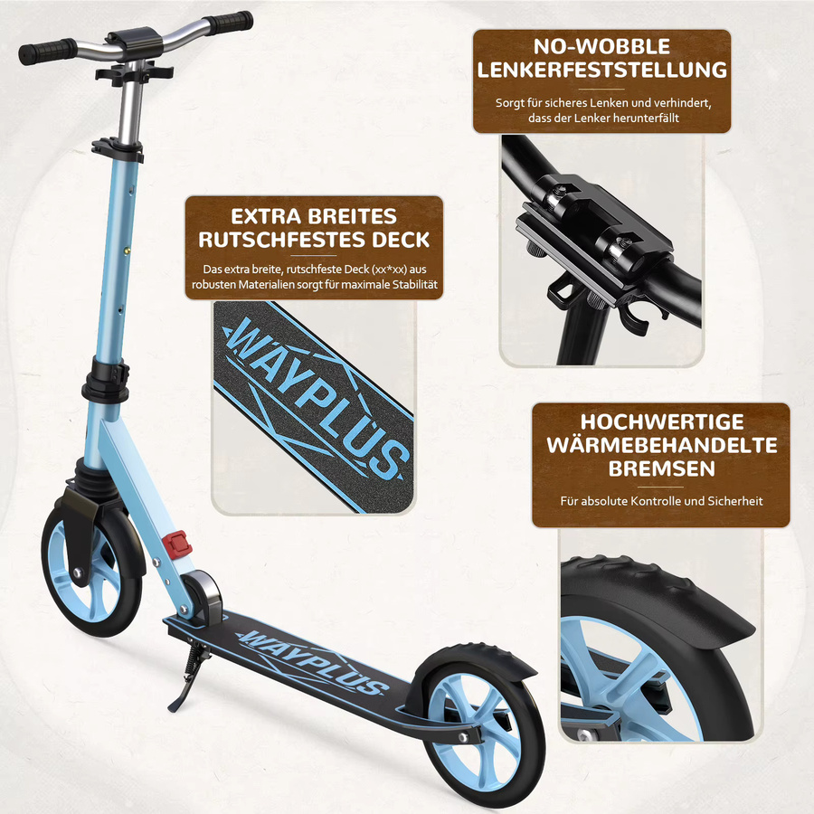 WAYPLUS Klapproller, ab 6 Jahre, Unisex - Bild 4