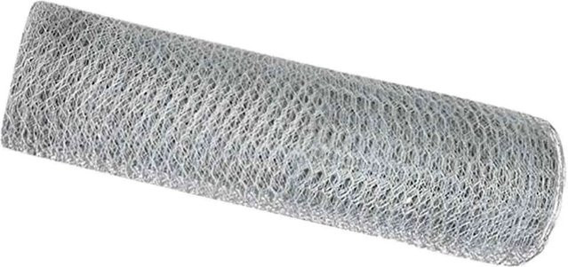 vidaXL Hexagonzaun aus verzinktem Stahl in Silber, Höhe: 0,8 m, Länge: 100 m - Bild 1