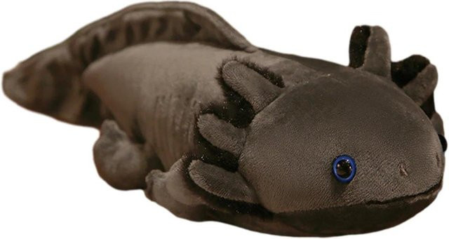 Kidsly Ambystoma Axolotl Stoffpuppe, Plüschtier, 45cm, Schwarz - Bild 1