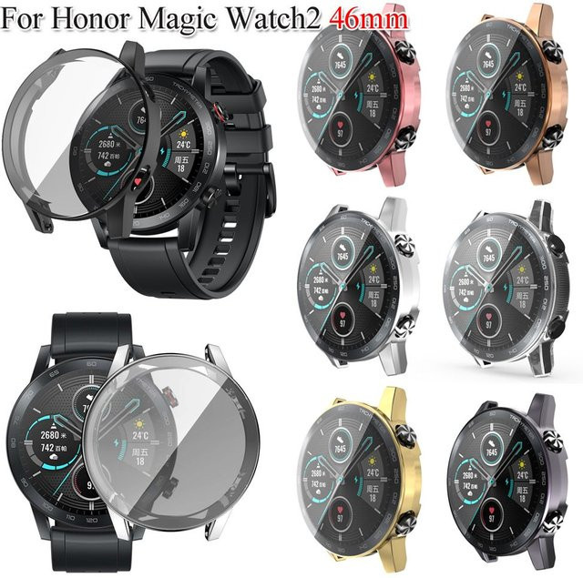 Displayschutzhülle Honor Magic Watch 2 46mm, Soft TPU, Schwarz - Bild 1