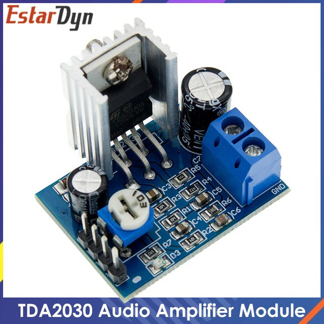 Estardyn TDA2030 Audio Verstärker Board Modul mit Netzteil in Blau - Bild 1