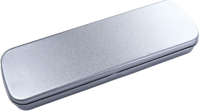 Metall Schreibwarenbox für Kinder und Schule, Silber - Bild 1