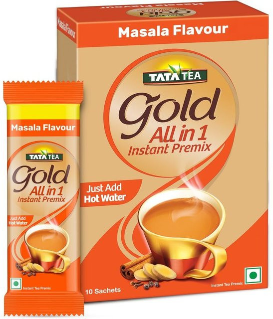 Tata Tea Gold, Masala Chai, Instant-Vormischung, 10 Beutel - Bild 1