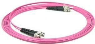 MicroConnect Ethernet-Kabel OM4 ST/UPC auf UPC in Pink, Länge: 3 m - Bild 1