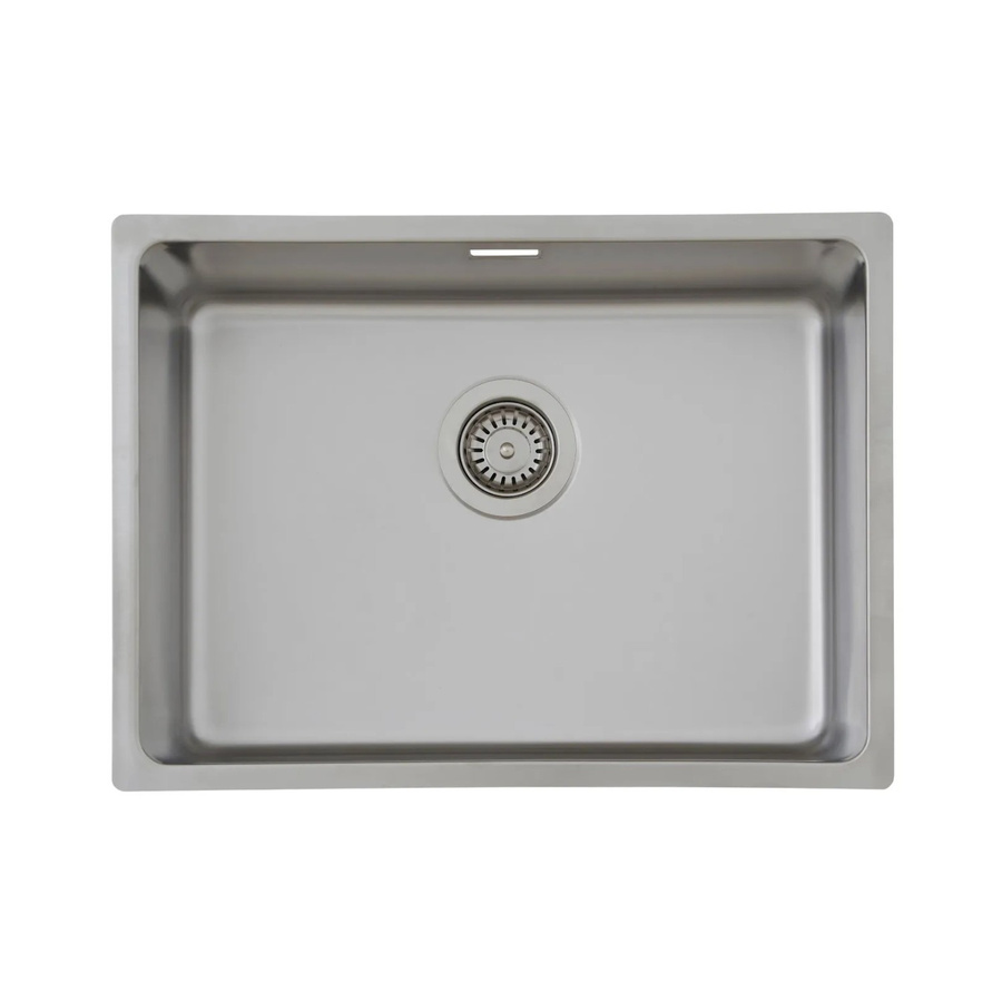 Respekta Einbauspüle Detroit aus Edelstahl in Silber, B/T/H: 59 x 43,5 x 22,5 cm - Bild 2