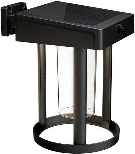 Philips Camill Solar-Außenwandleuchte mit Bewegungsmelder, LED, Warmweiß, Schwarz, Rund, Klar - Bild 2