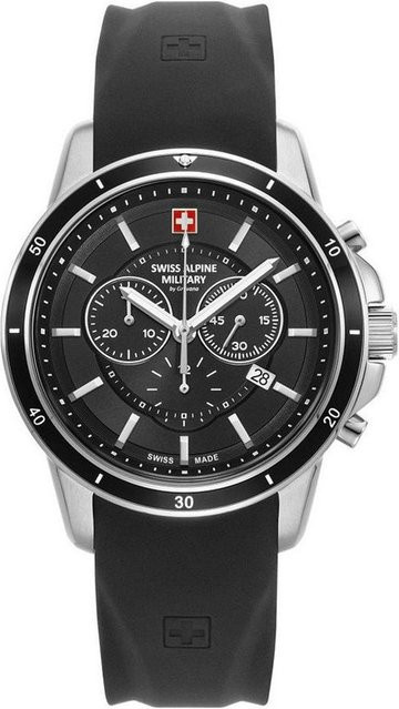 Swiss Alpine Military Chronograph, Quarz, Edelstahl, 45 mm, Herren - Bild 1
