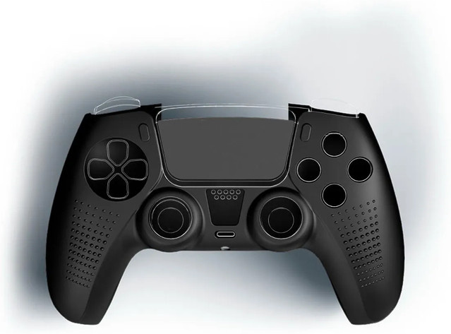 uRAGE Grip-Schutzhülle für PlayStation 5 DualSense Controller, Schwarz - Bild 1