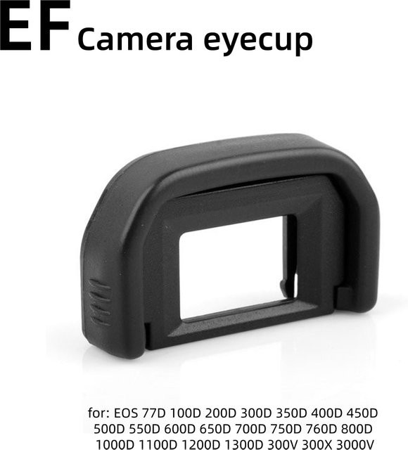 Weicher Gummi-Augenmuschel-Adapter für Canon DSLR-Kameras in Schwarz - Bild 1