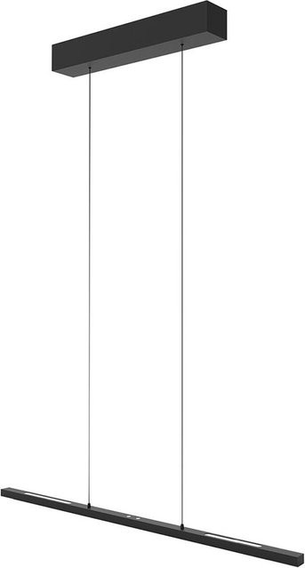 Steinhauer Bande 4906 LED-Pendelleuchte in Schwarz mit Tunable White (2200K - 4000K), dimmbar und höhenverstellbar, B/T/H: 90 x 125 x 19 cm - Bild 1