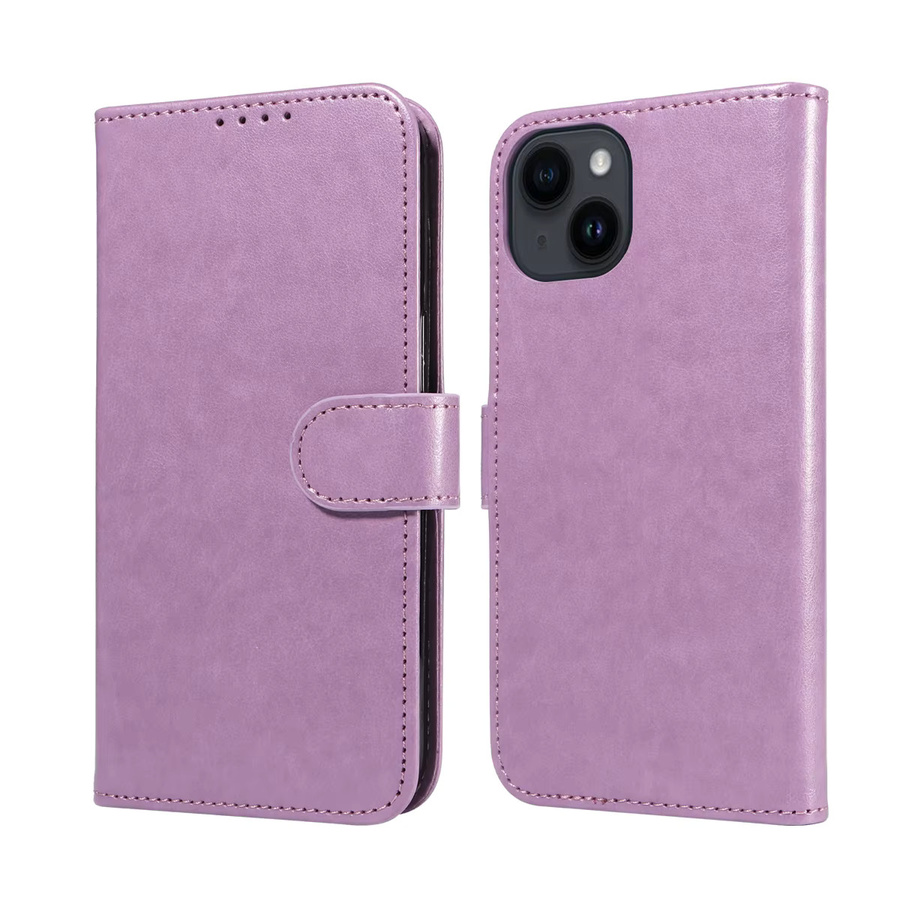 Stilvolle Kunstleder-Flip-Hülle für Samsung Galaxy A56 A52 A51 A50 A36 A26 A16 A06 mit magnetischer Halterung in Gold und Purple - Bild 2