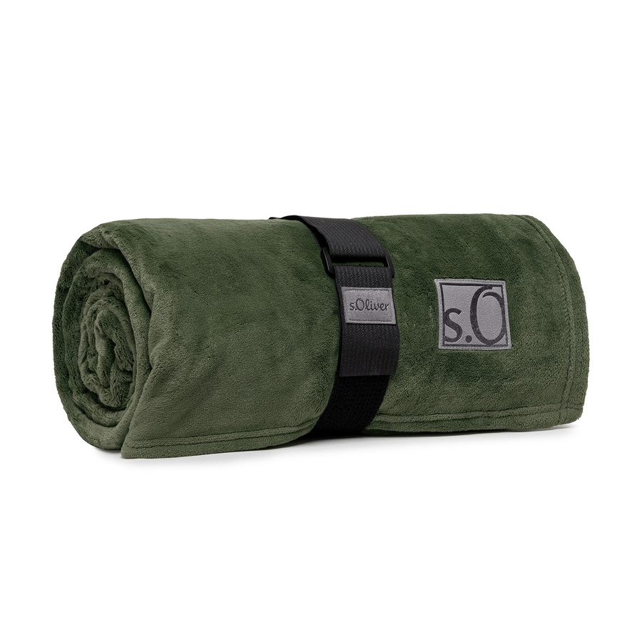 s.Oliver Wohndecke Kuschelsoft Green B/B/H: 200 x 150 cm - Bild 1