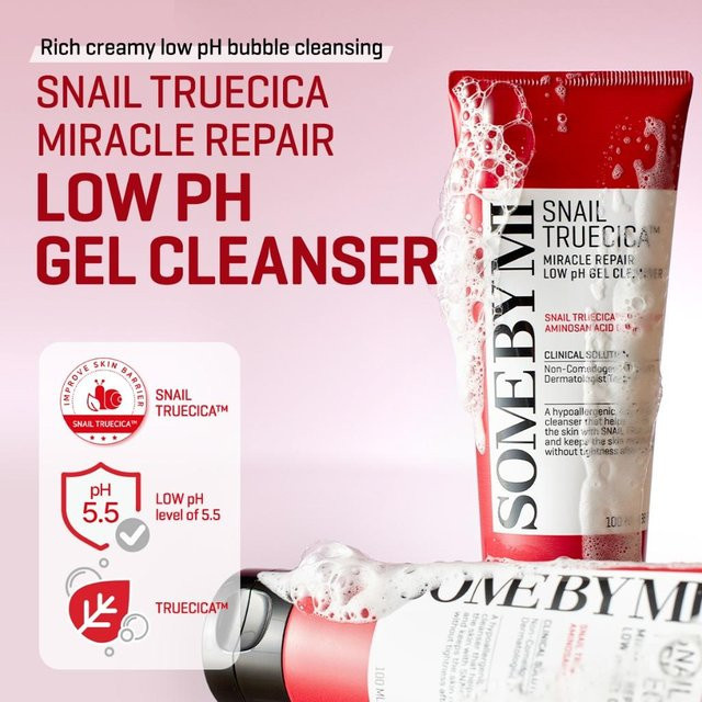 SOME BY MI Snail Truecica Miracle Repair Gelreiniger, Gesicht, Panthenol - Bild 1