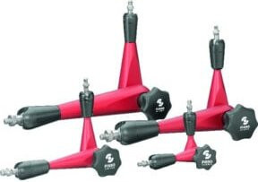 FISSO Anbaugelenk Strato Line 200mm M8/M6 in Rot - Bild 1