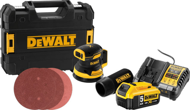 DeWalt DCW210NT-XJ Akku-Tischkreissäge Komplettpaket in Gelb mit 5,0-Ah-Akku - Bild 1