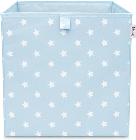 Lifeney Aufbewahrungsbox mit Sternen in Blau und Weiß, B/T/H: 33 x 33 x 33 cm